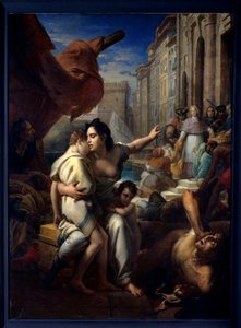 Monsignor af Belsunce under pesten i Marseille Festen Henri Francois Xavier de Belsunce-Castelmoron (Belsunce Castelmoron) (1671-1755) reddede de syge under pestepidemien i 1720. Maleri af Francois Gerard (183470-183470) 183470-18347. 2,58x1, af Baron François Pascal Simon Gérard
