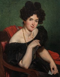 Portræt af en dame, ca. 1830 (olie på lærred)