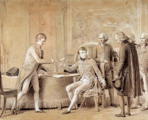 Undertegnelse af konkordatet mellem Frankrig og Saint Siege af den første konsul den 15. juli af Baron François Pascal Simon Gérard