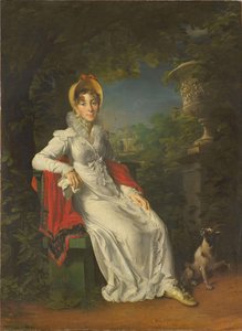 Caroline Bonaparte 1782-1839, dronning af Napoli og Sicilien, i Bois de Boulogne, 1820-1830 af Francois Pascal Simon Gerard