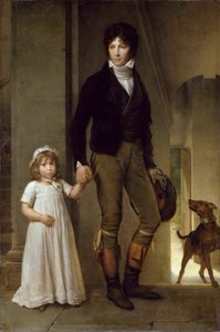 Jean-Baptiste Isabey 1767-1855 og hans datter Alexandrine, 1795. af Francois Pascal Simon Gerard