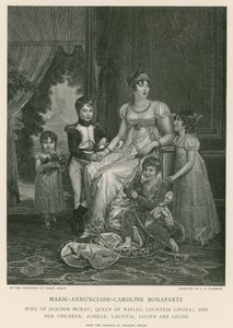 Marie-Annunciade-Caroline Bonaparte af Francois Pascal Simon Gerard