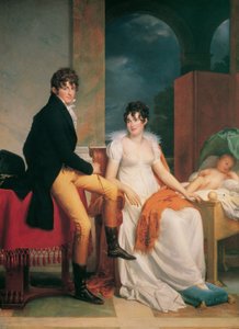 Moritz Christian Reichsgraf von Fries med sin kone Maria Theresia Josepha, født prinsesse Hohenlohe-Waldenburg-Schillingsfürst, og deres søn Moritz
