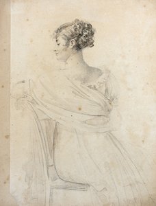 Portræt af Madame Récamier 1777-1849. af Francois Pascal Simon Gerard