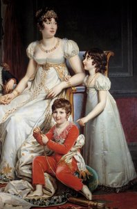 Portrait of Marie-Annonciade known as Caroline Bonapartedani af Francois Pascal Simon Gerard