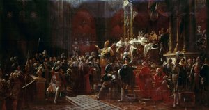 Kroningen af Charles X af Frankrig i Reims, 29. maj 1825 af Francois Pascal Simon Gerard