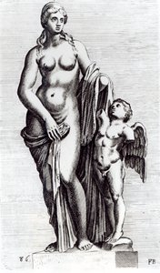 Heavenly Venus, ca. 1653 (radering) (bw foto) af Francois Perrier