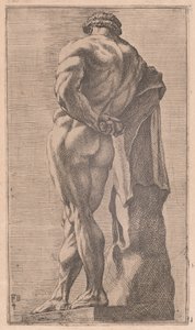Farnese Hercules, set bagfra [plade 4] af Francois Perrier