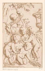 Bacchanal of Amors af Francois Philippe Charpentier