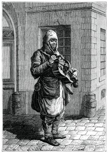 Omrejsende musiker, 1885. af Francois Robert Ingouf