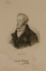 Antoine Charles Horace Vernet, kendt som Carle Vernet (1758-1836) af Francois Seraphin Delpech