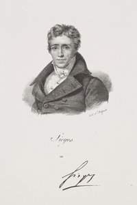 Portræt af Emmanuel Joseph Sieyès af Francois Seraphin Delpech
