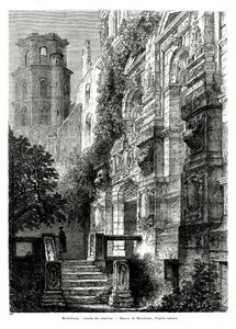 Heidelberg Slot, Tyskland, 1886