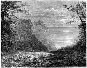 Kridtklinterne ved Königsstuhl, Rügen, Tyskland, 1800-tallet.