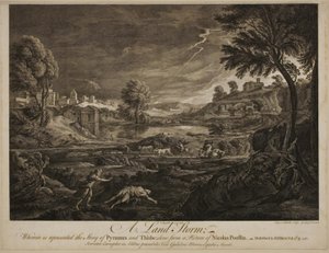 A land storm. Pyramus og Thisbe