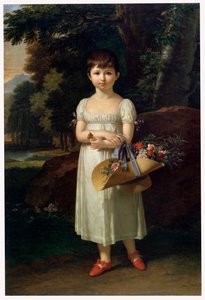 Portræt af Amelia Oginski, slutningen af det 18. eller begyndelsen af det 19. århundrede af Francois Xavier Fabre