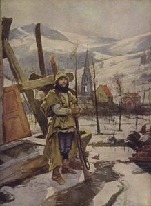 På vagt i Alsace af Francois after Flameng