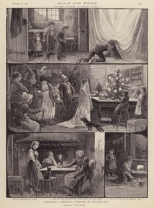 Børns juleforlystelser i Schweiz (litho)