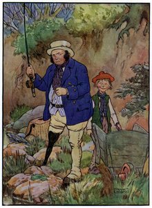 Three Jolly Fishermen (farve litho) af Frank Adams