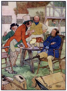 Three Jolly Fishermen (farve litho) af Frank Adams