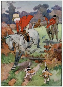 Tre Jolly Huntsmen af Frank Adams