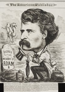 The American Publisher, pub. 1872 (litografi) af Frank Beard