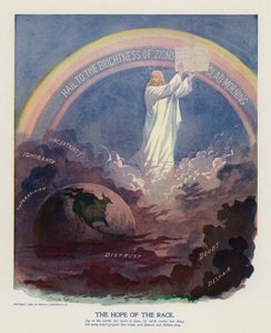 The Hope of the Race (farvelitografi) af Frank Beard