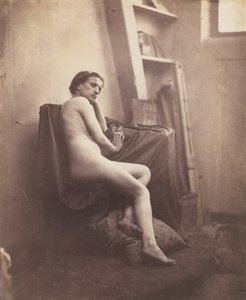 [Nøgen kvinde i studiet], 1856-59.