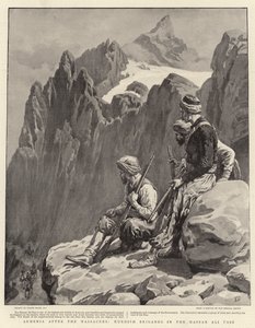 Armenien efter massakrerne, kurdiske brigader i Hassan Ali-passet af Frank Dadd