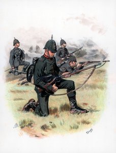 Marching Order, The Kings Royal Rifle Corps tidligere 60th Rifles, 1889. af Frank Dadd