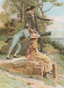 Den gamle slagmark (chromolitho) af Frank Dadd