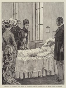 Prinsen og prinsessen af Wales åbner Marylebone Infirmary i Notting-Hill, prinsessen besøger patienterne af Frank Dadd