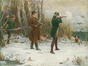 Vildand-skydning ved juletid af Frank Dadd