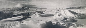 Den nedre Koettlitz-gletsjer, viser virkningen af tøvand, c1911, 1913