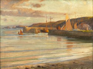 På North Devon Coast af Frank Dicksee