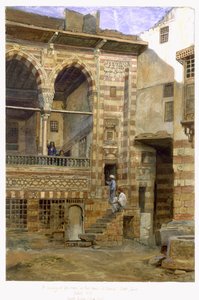 En gårdhave, Al Hosh, i Shiekh Sadats hus, Kairo, 1873