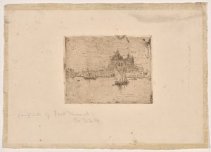 Skål (lille tallerken) af Frank Duveneck