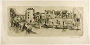San Trovasso-kanalen af Frank Duveneck