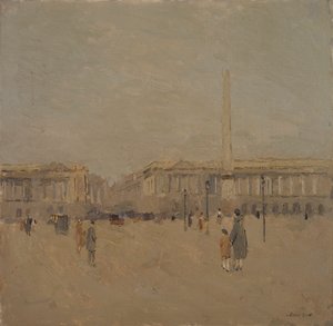 Place de la Concorde nr. II, n.d. af Frank Edwin Scott