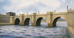 Hadrians mur Chesters Bridge Abutment, c2. århundrede, c1990-2010