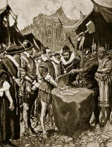 Stubbs har sin hånd skåret af, 1521, illustration fra 