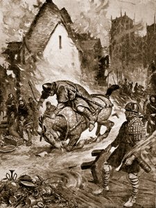 William dødeligt såret ved Mantes, illustration fra 