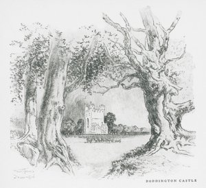 Doddington Castle (litografi) af Frank Greenwood