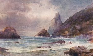 New Zealand: Bream Head, Whangarei Heads (farvelitografi)