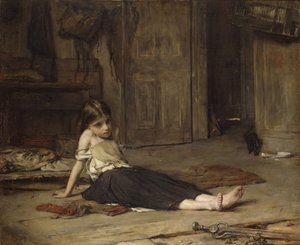 Pige ved ilden, 1867