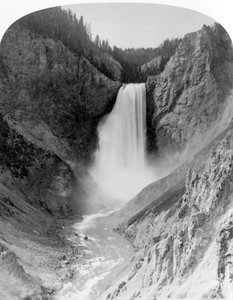 Great Falls of the Yellowstone, 360 fod, ca. 1883 (s/h-foto)