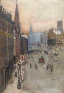 Gadebillede, 1894 (wc på papir)