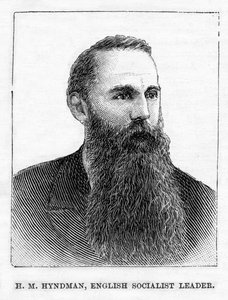 H.M. Hyndman, stifter af det første britiske socialistiske politiske parti, illustration fra "Frank Leslie