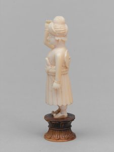 Sort bonde, skakbrik, Indien, 1820 ca