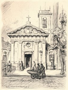 St Denis de la Chapelle kirke, 1915 af Frank Milton Armington